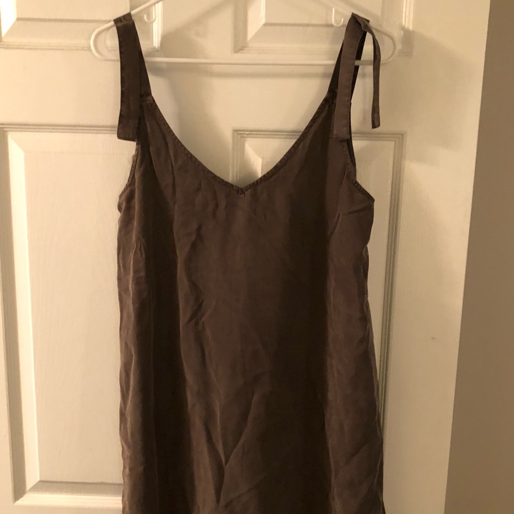 Army Green Dress w/ shoulder ties